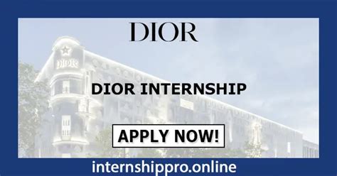 dior internship application.